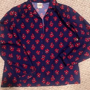 Vintage Koret Navy Floral Blouse